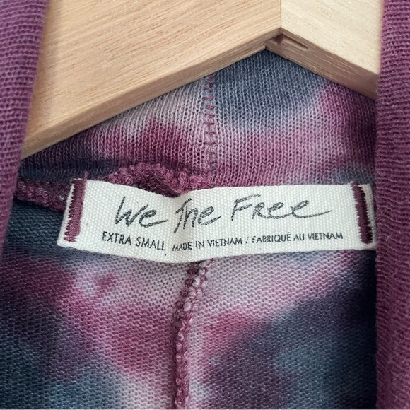 We The Free Psychedelic Tie-Dye Turtleneck Top-Purple- Size XS - Picture 8 of 10